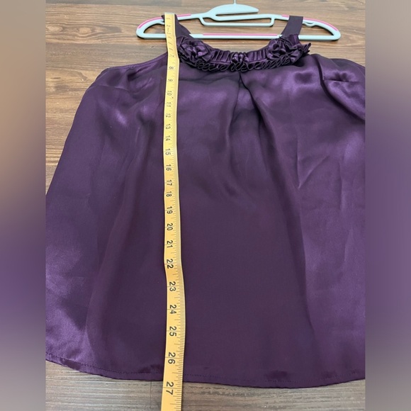 KENAR Silk Purple Blouse Size L - Picture 8 of 9